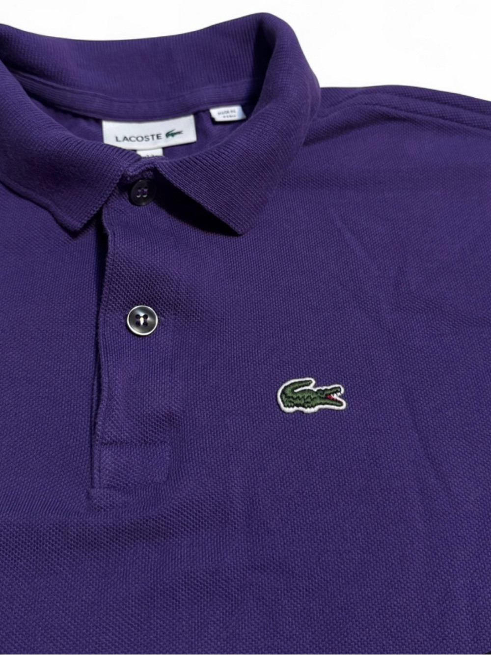 Lacoste Purple 100% Cotton Polo Shirt